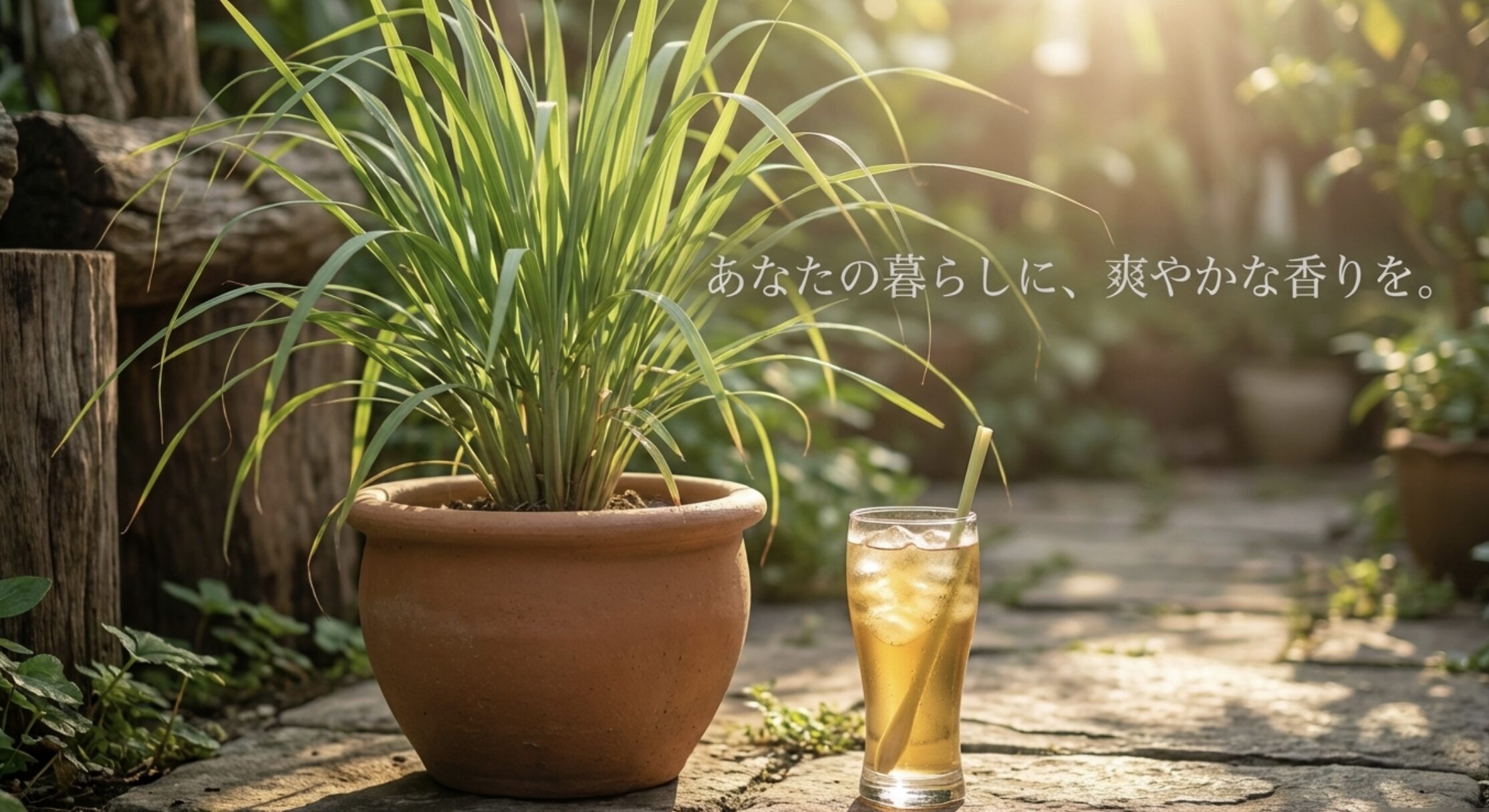 「あなたの暮らしに、爽やかな香りを」というメッセージと共に記事を締めくくるイメージ画像。